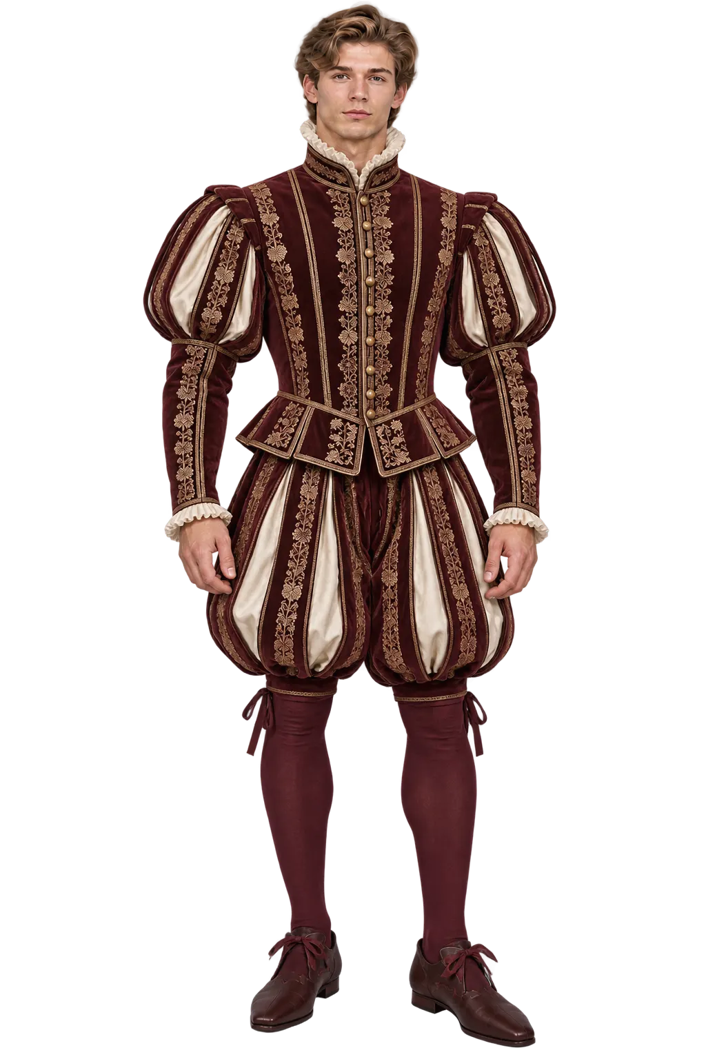 Erkek — 1350 — Erkek Cepken (Doublet) + Çorap Pantolon (Hose)