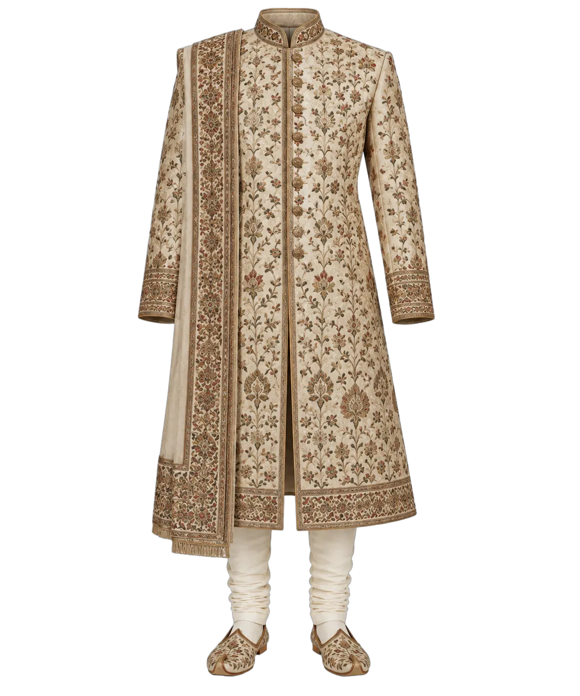 Erkek Sherwani'si / Achkan'ı — Güney Asya