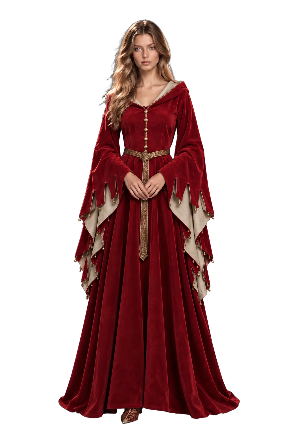 Woman — 1400 — 1400 Houppelande