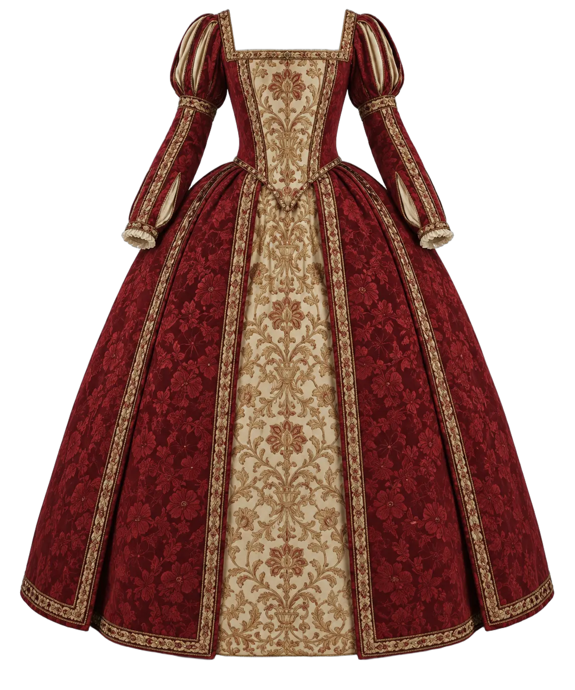 1550 Farthingale Gown — Spain / Western Europe