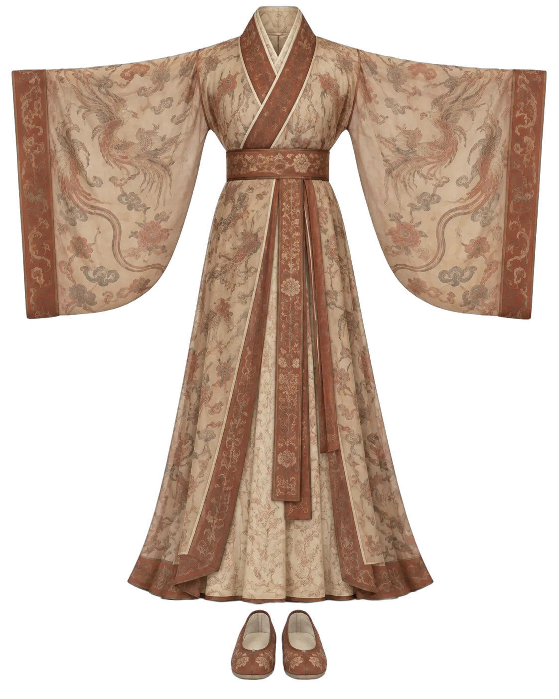 bc 168 Lady Dai Silk Robe — China