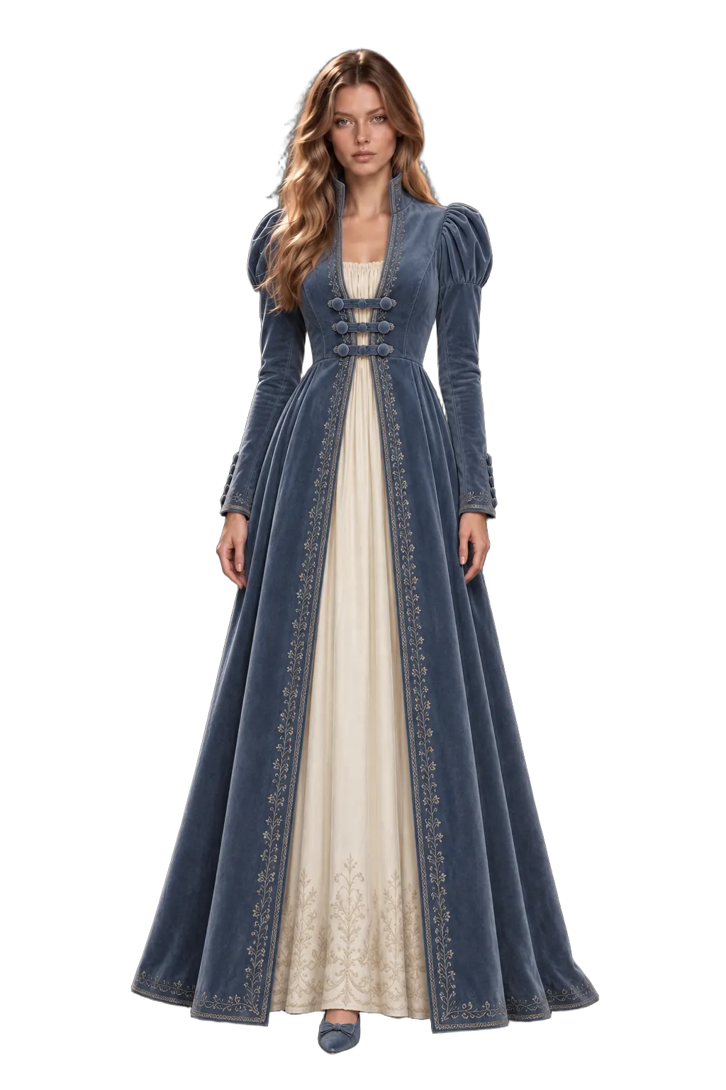 Woman — 1815 — 1815 Pelisse dress look