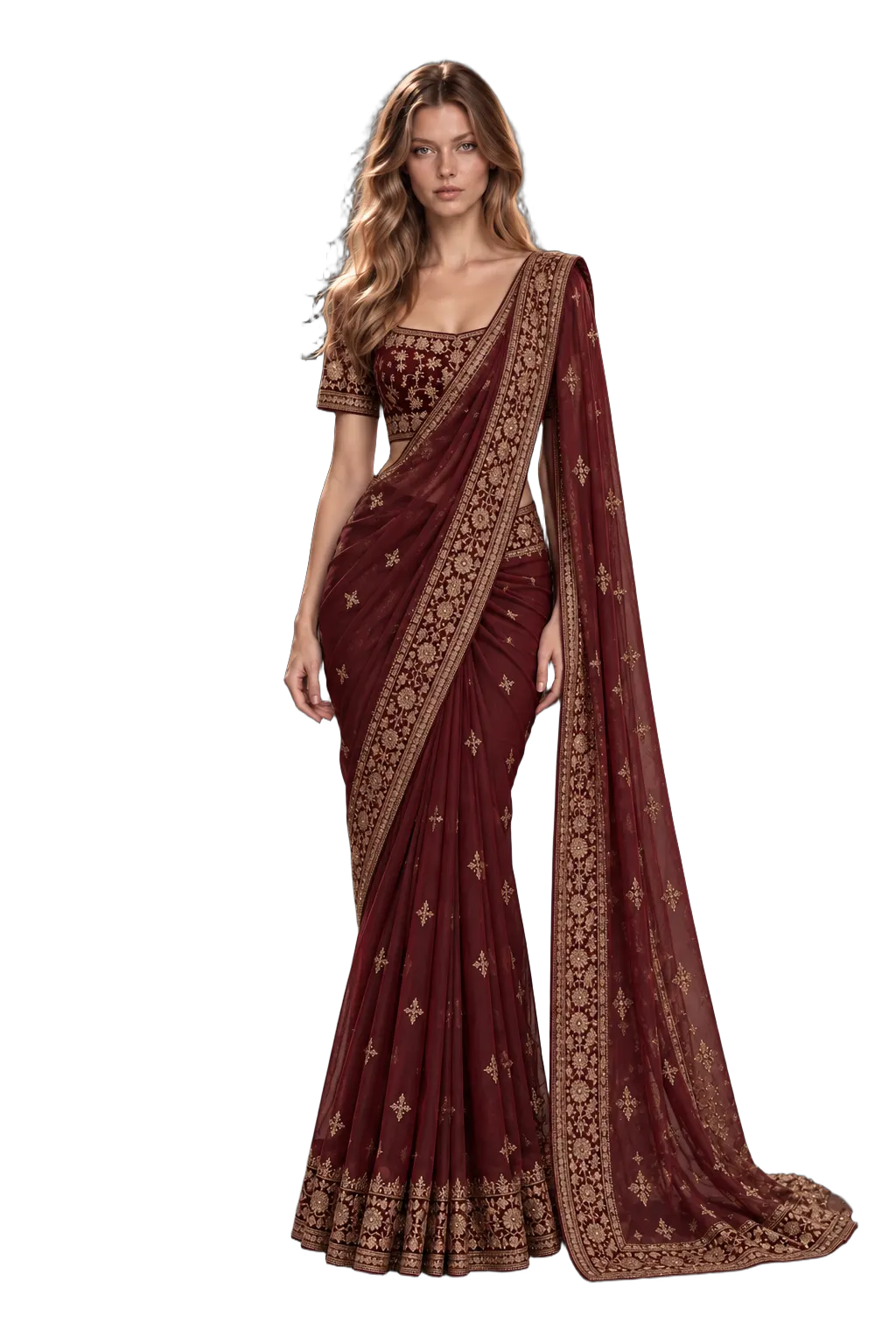 Woman — 1875 — 1875 Sari Dress Look
