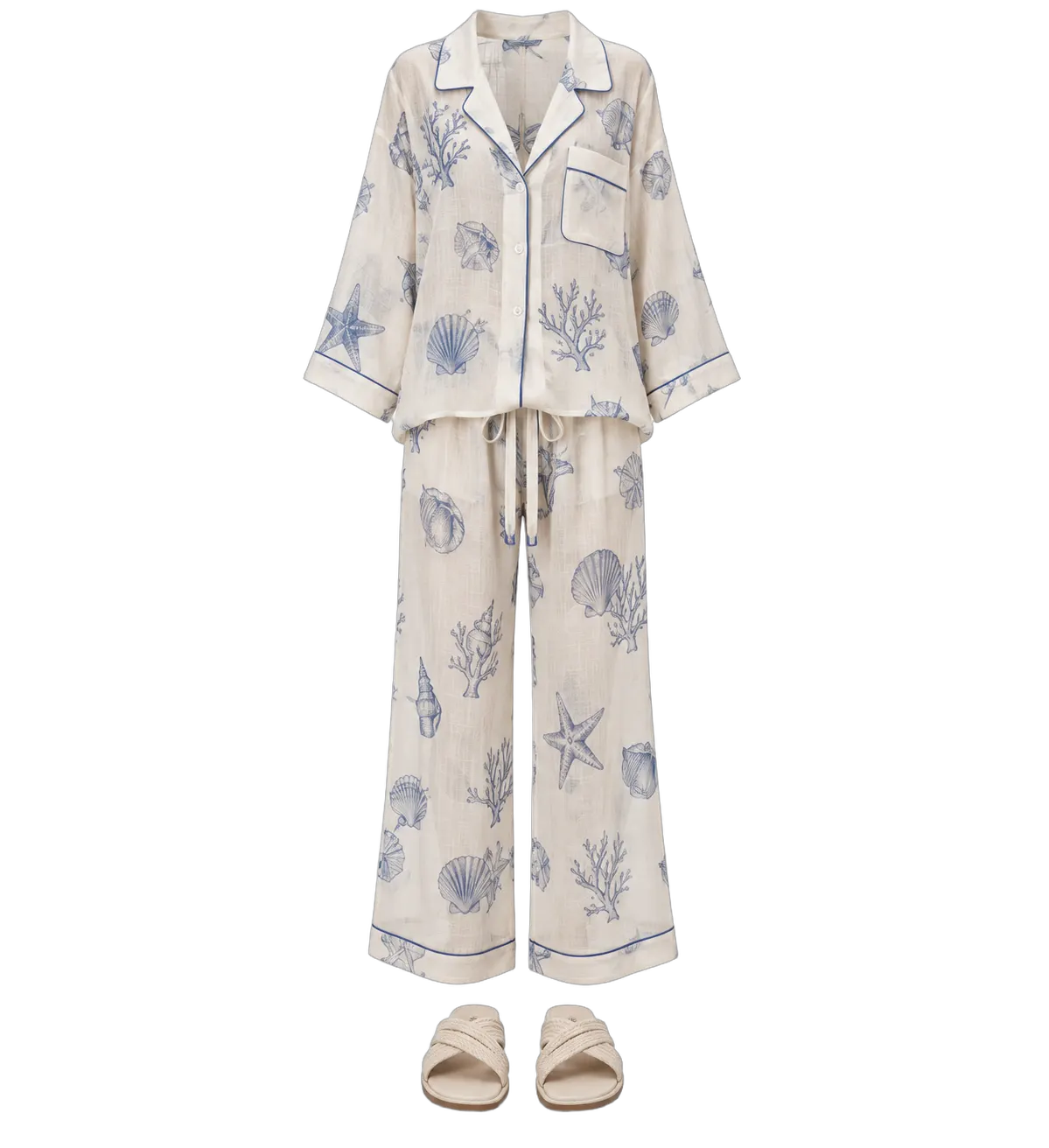 1929 Beach Pajamas Look — France / European resorts