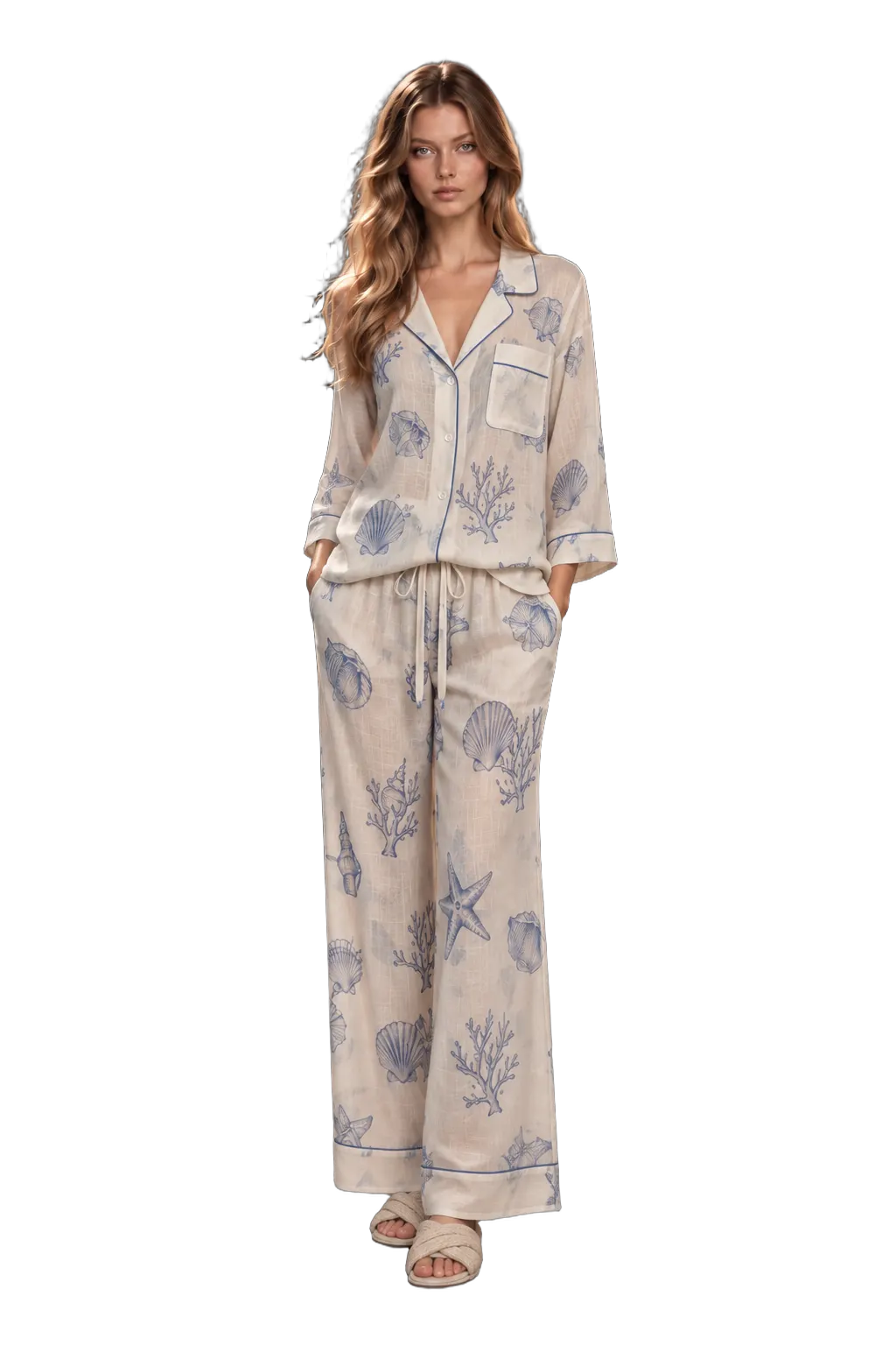 Woman — 1929 — 1929 Beach Pajamas Look
