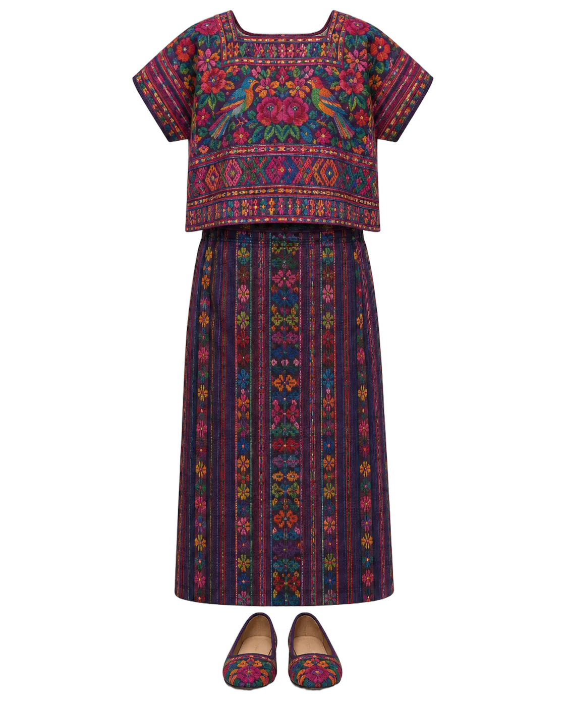 700 Maya Huipil + Long Skirt — Maya Region