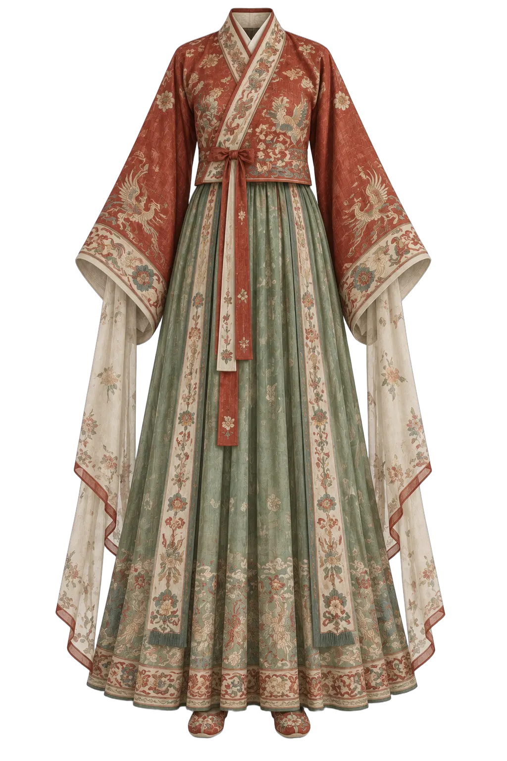 800 Tang Court Jacket-and-Skirt Ensemble — China