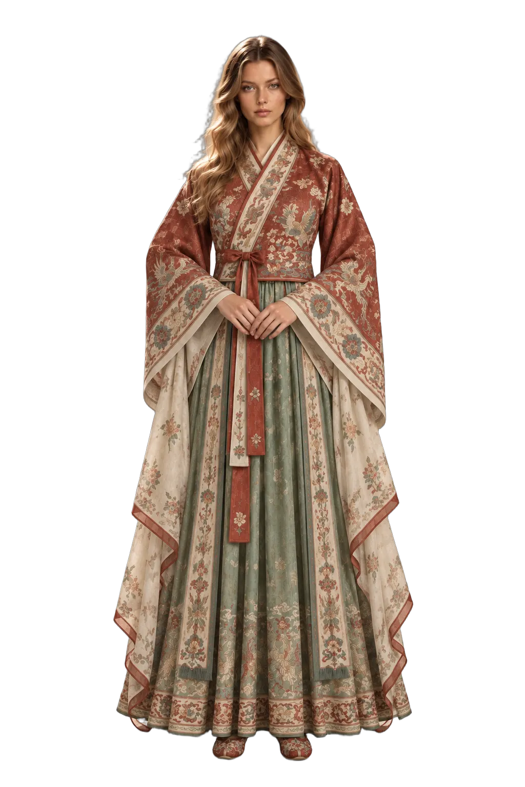 Woman — 800 — 800 Tang Court Jacket-and-Skirt Ensemble